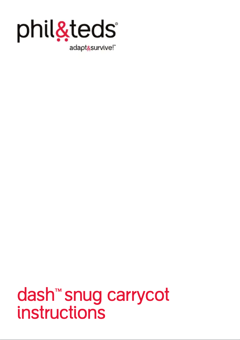 Página 1 del manual Manual de usuario Phil & Teds snug carycot