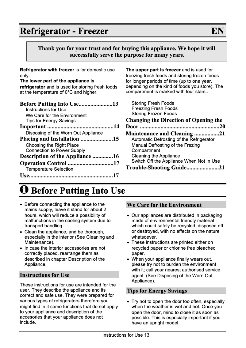 Página 1 del manual Manual de usuario Gorenje RF4248W