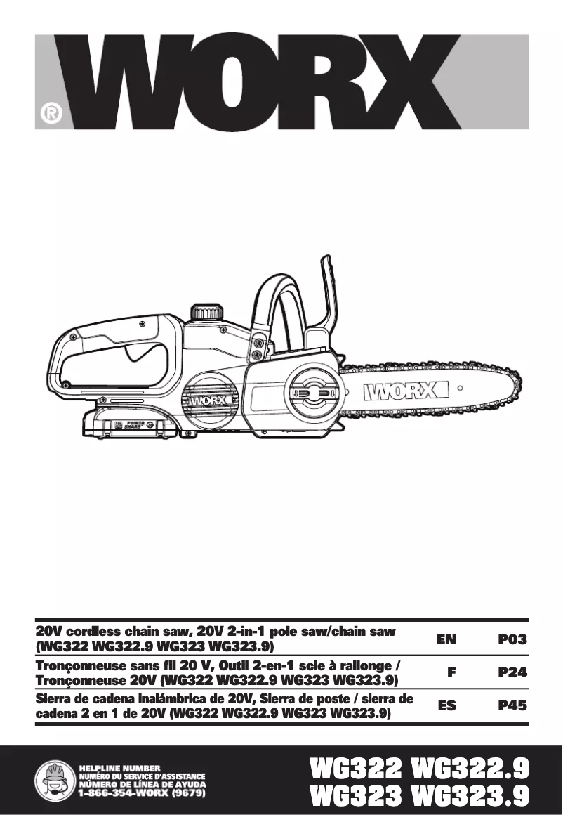 Imagen de la primera página del manual del dispositivo WG322
