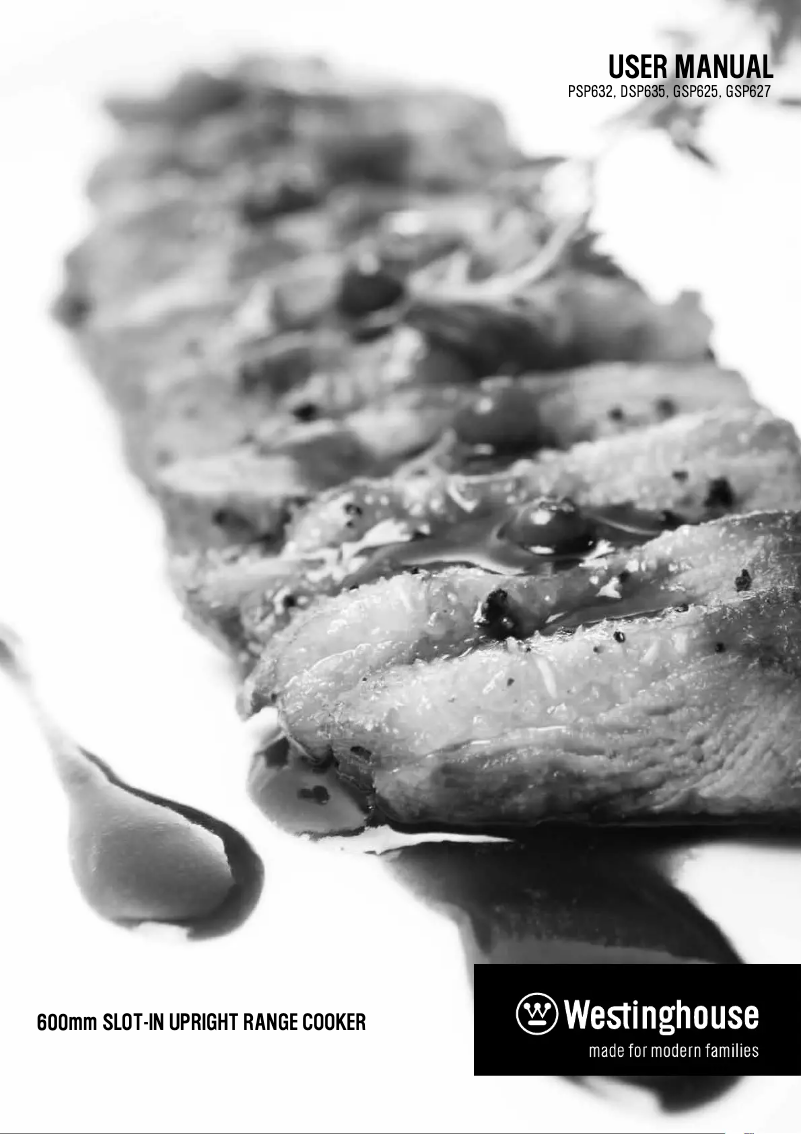 Página 1 del manual Manual de usuario Westinghouse GSP625S