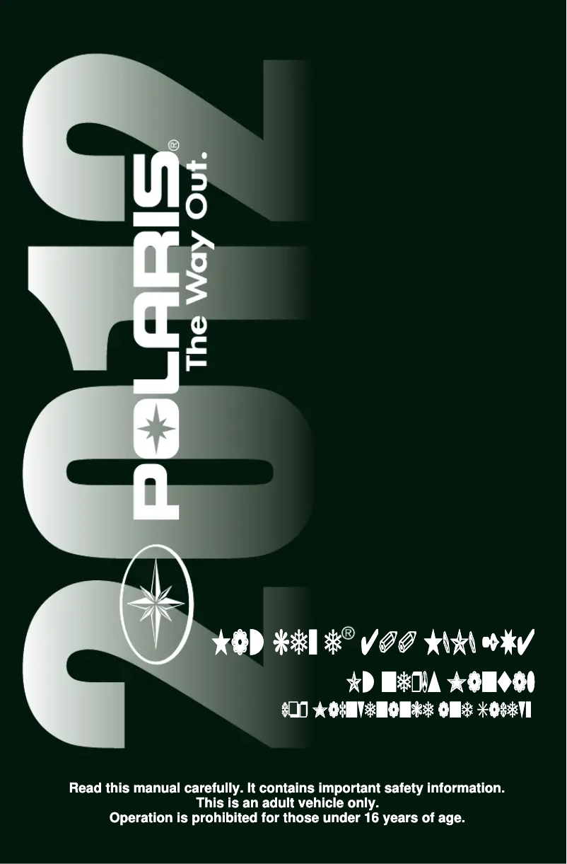 Página 1 del manual Manual de usuario Polaris Hawkeye 400 HO 2x4 (2012)