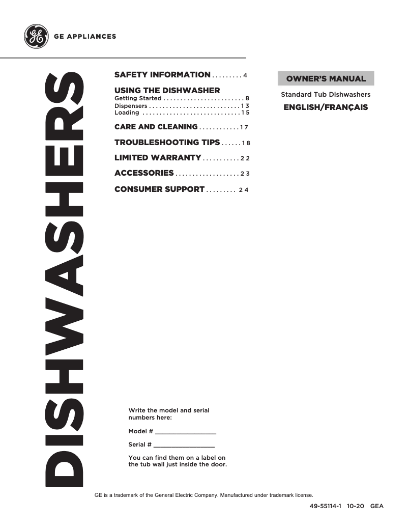 Imagen de la primera página del manual del dispositivo GSD2100VBB