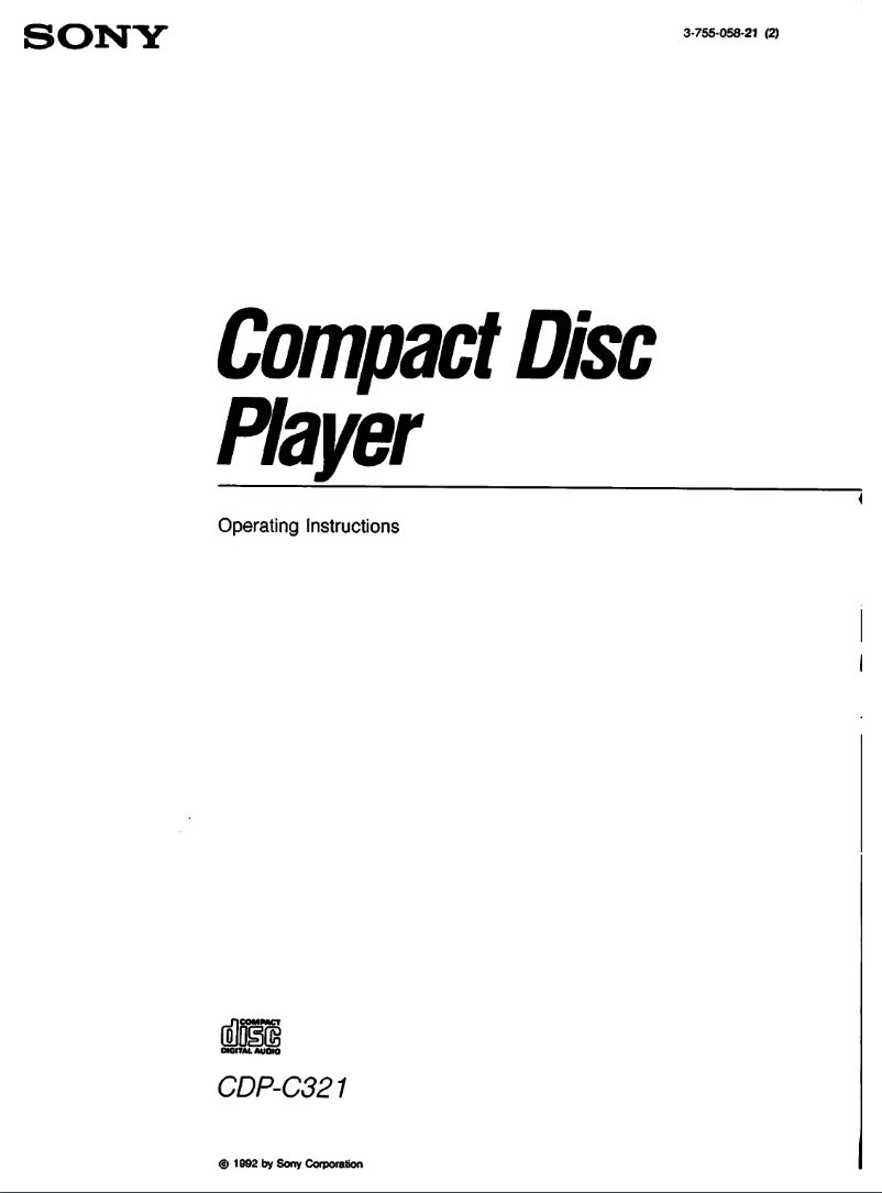 Imagen de la primera página del manual del dispositivo CDP-C321