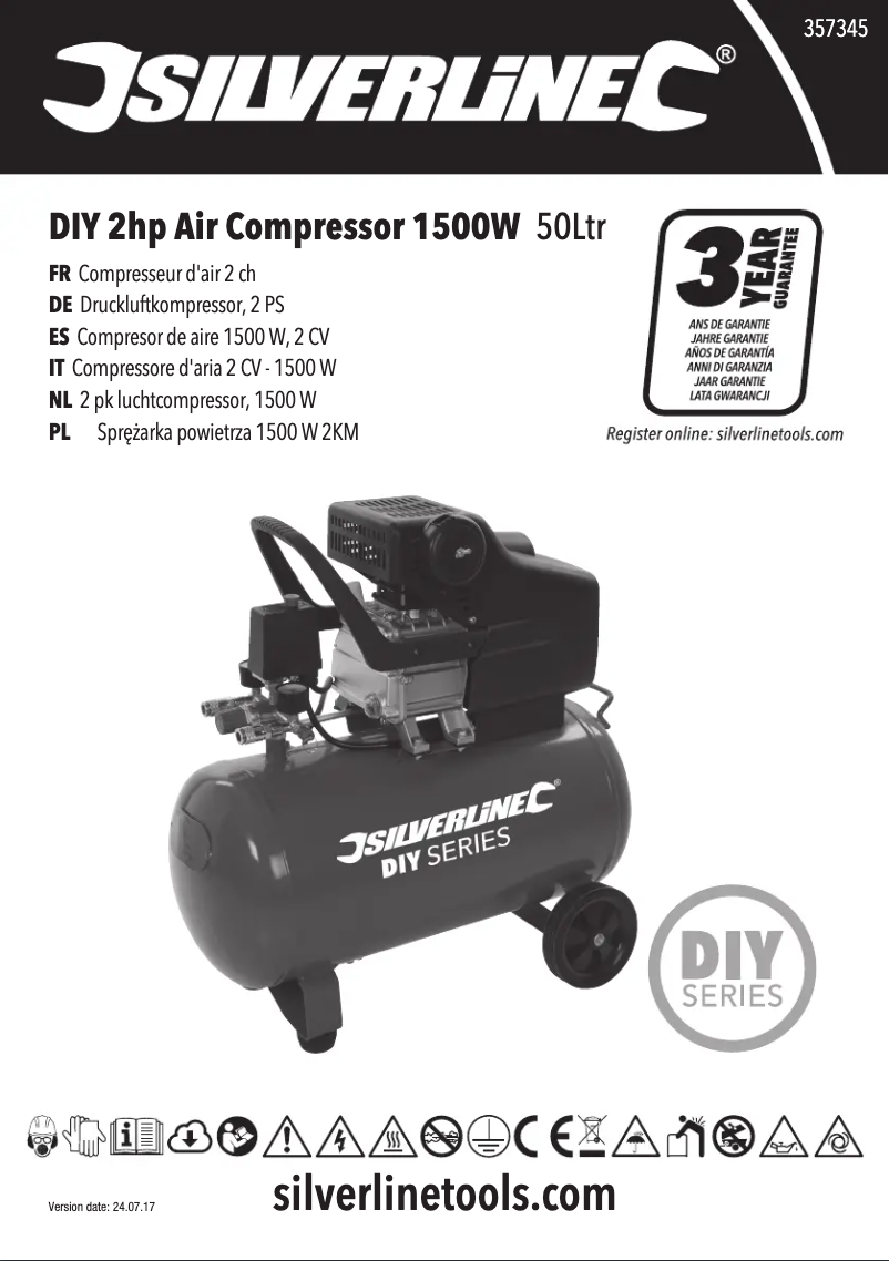 Imagen de la primera página del manual del dispositivo 357345