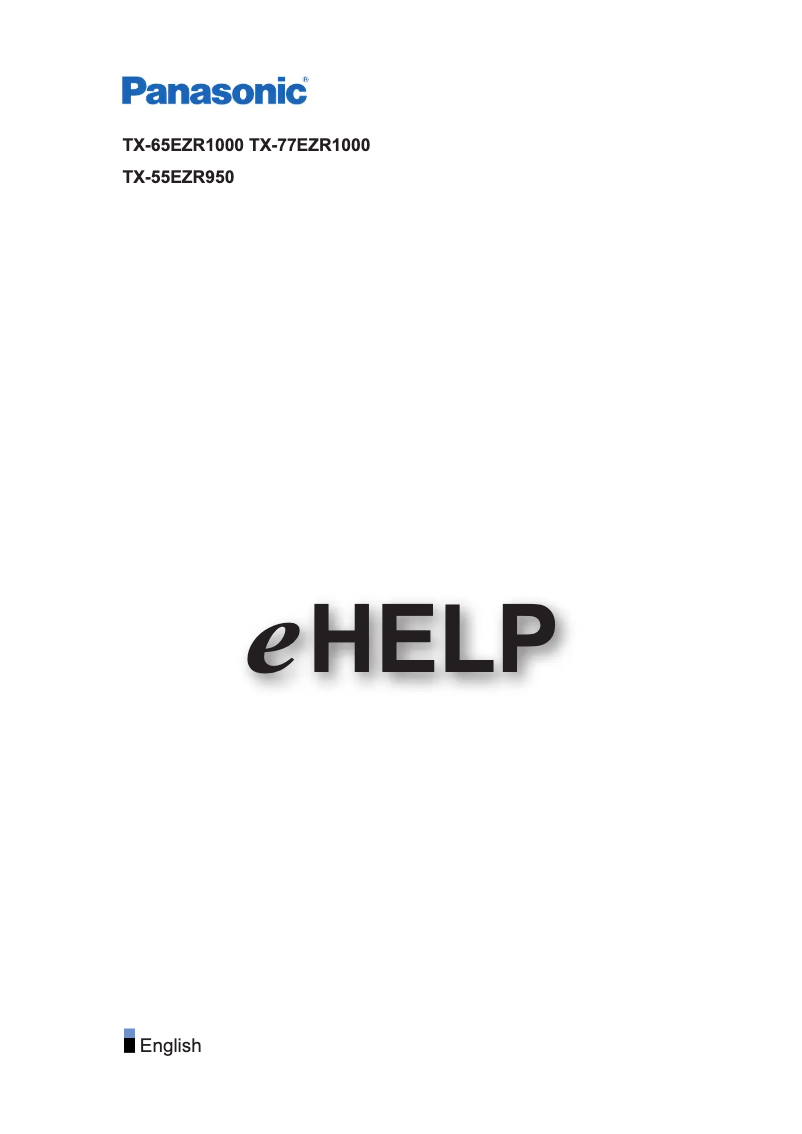 Página nº 1 - Manual de usuario Panasonic TX-55EZR950
