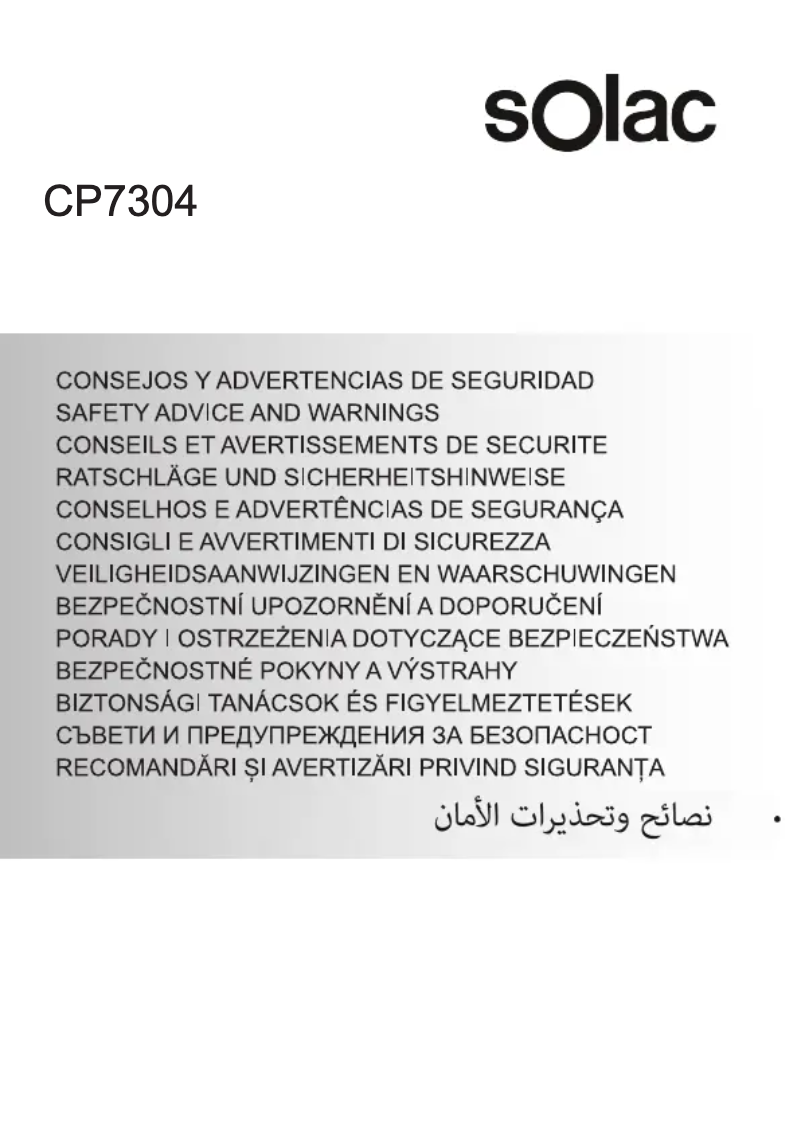 Imagen de la primera página del manual del dispositivo CP7304