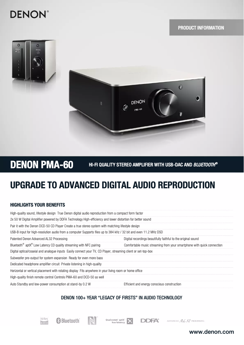 Imagen de la primera página del manual del dispositivo PMA-60