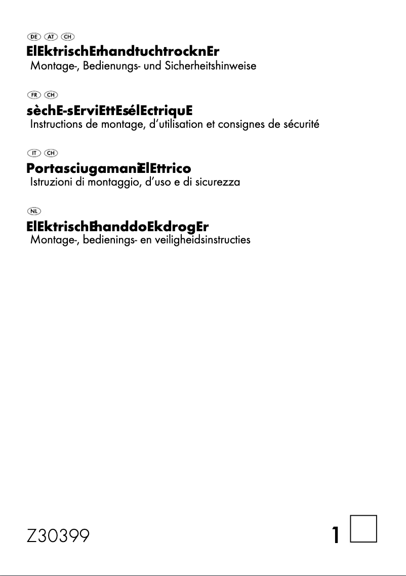 Imagen de la primera página del manual del dispositivo Z30399