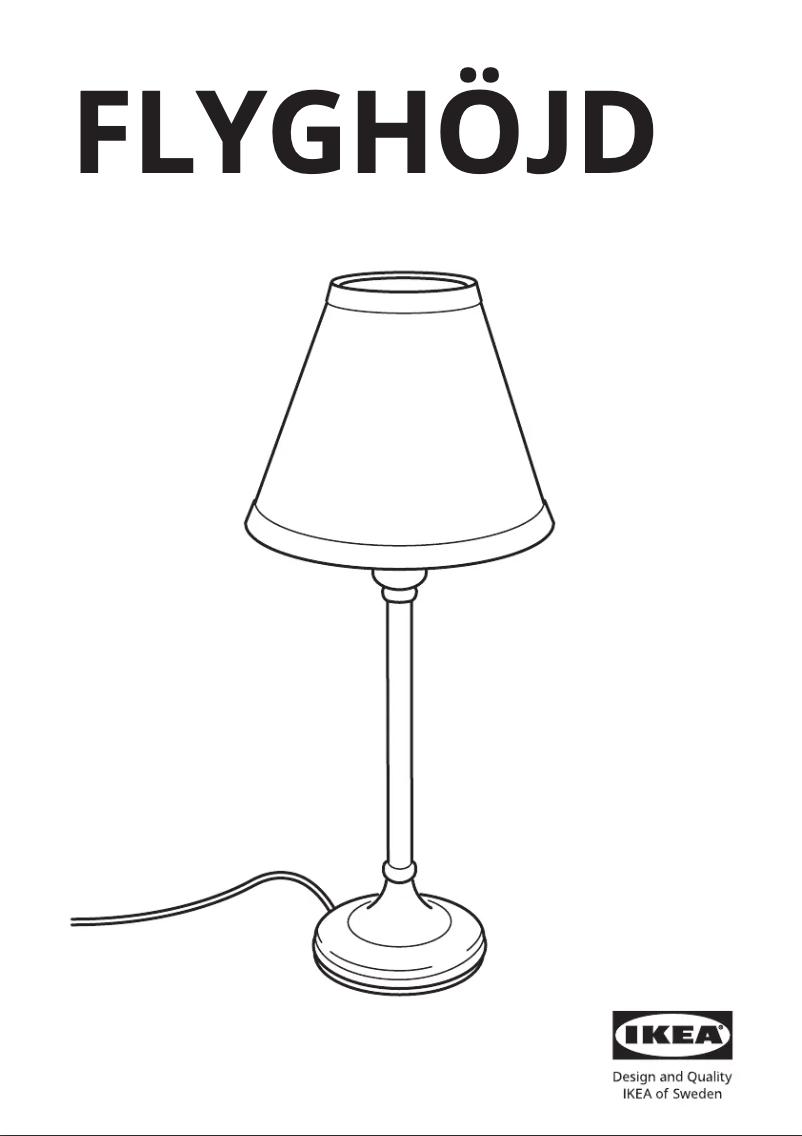 Página 1 del manual Manual de usuario Ikea FLYGHÖJD 105.244.56