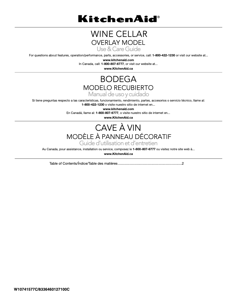 Imagen de la primera página del manual del dispositivo KUWR204EPA