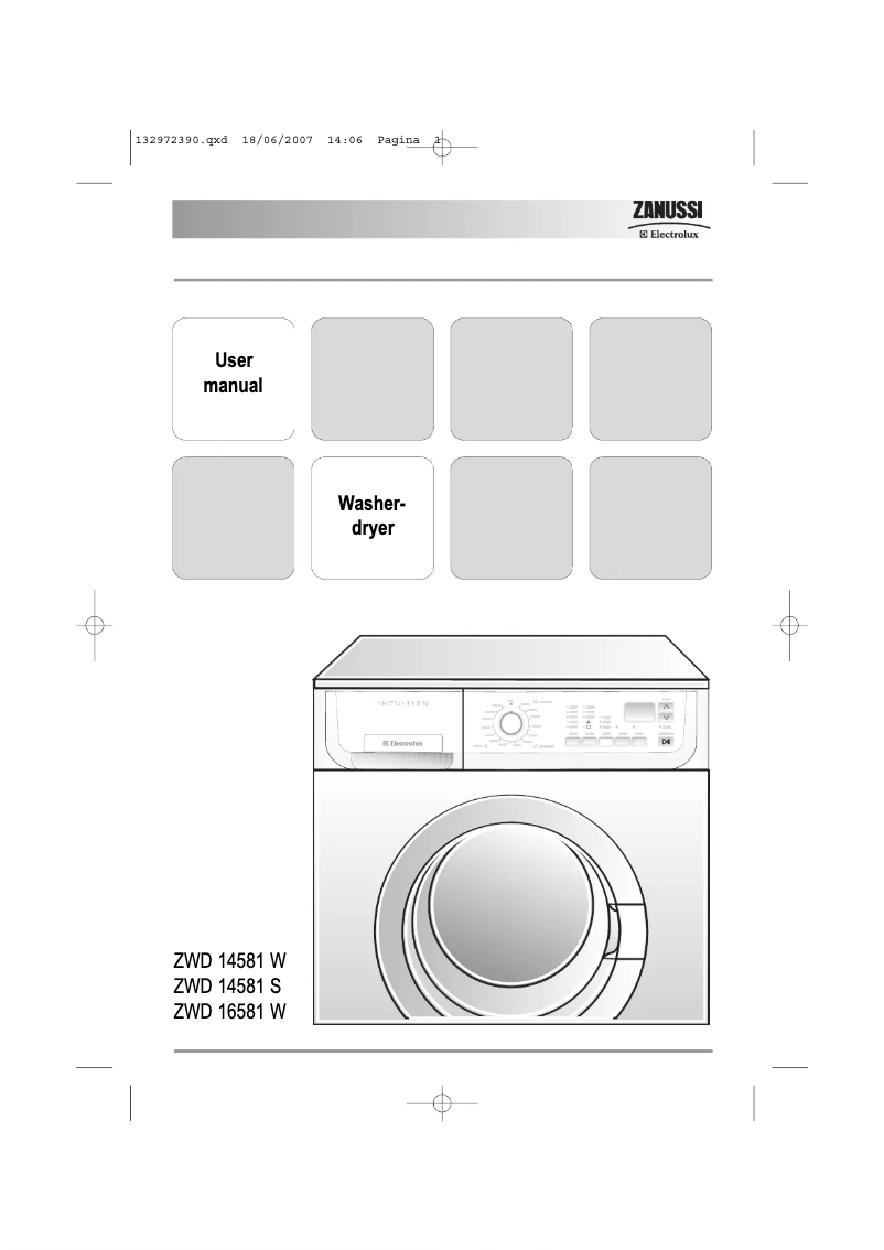 Página 1 del manual Manual de usuario Zanussi-Electrolux ZWD16581W