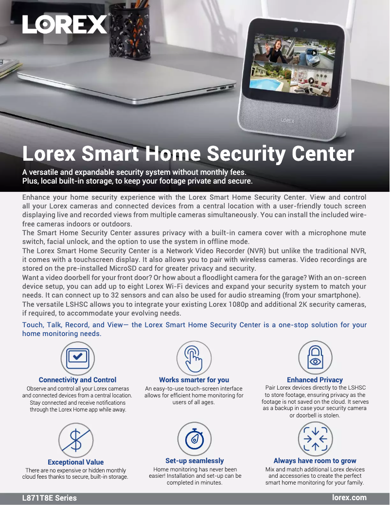 Imagen de la primera página del manual del dispositivo L871T8