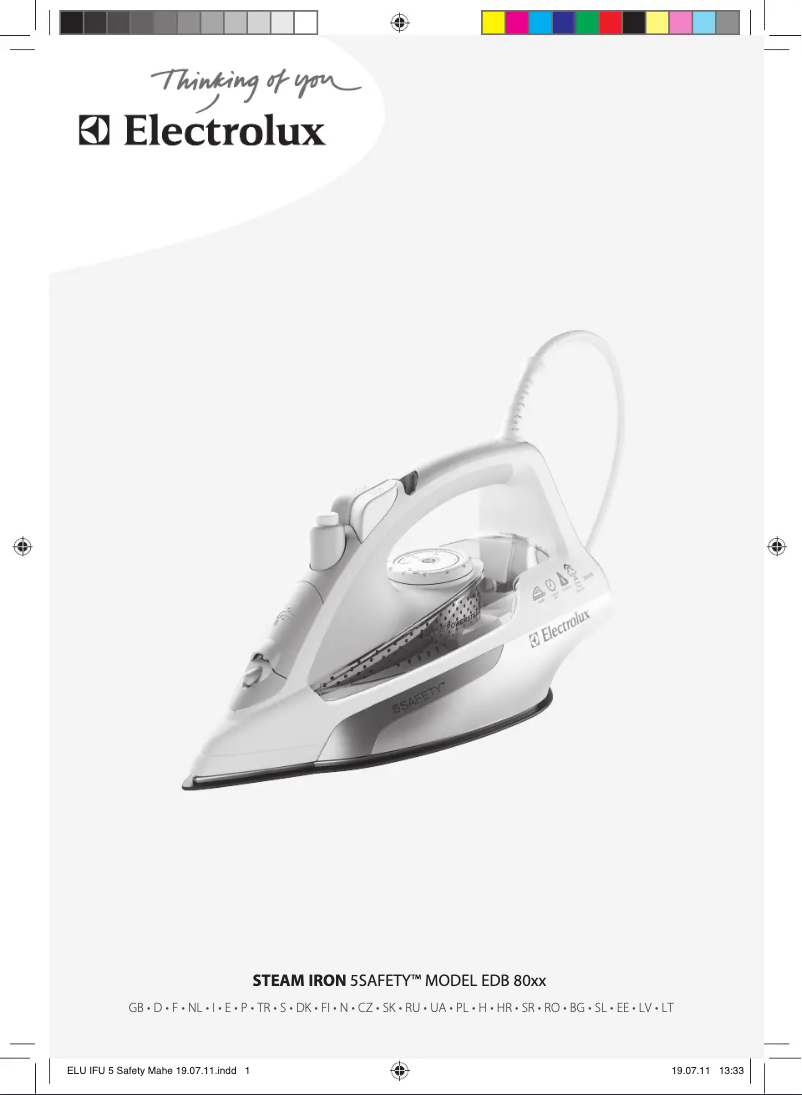 Página 1 del manual Manual de usuario Electrolux 5Safety EDB8060