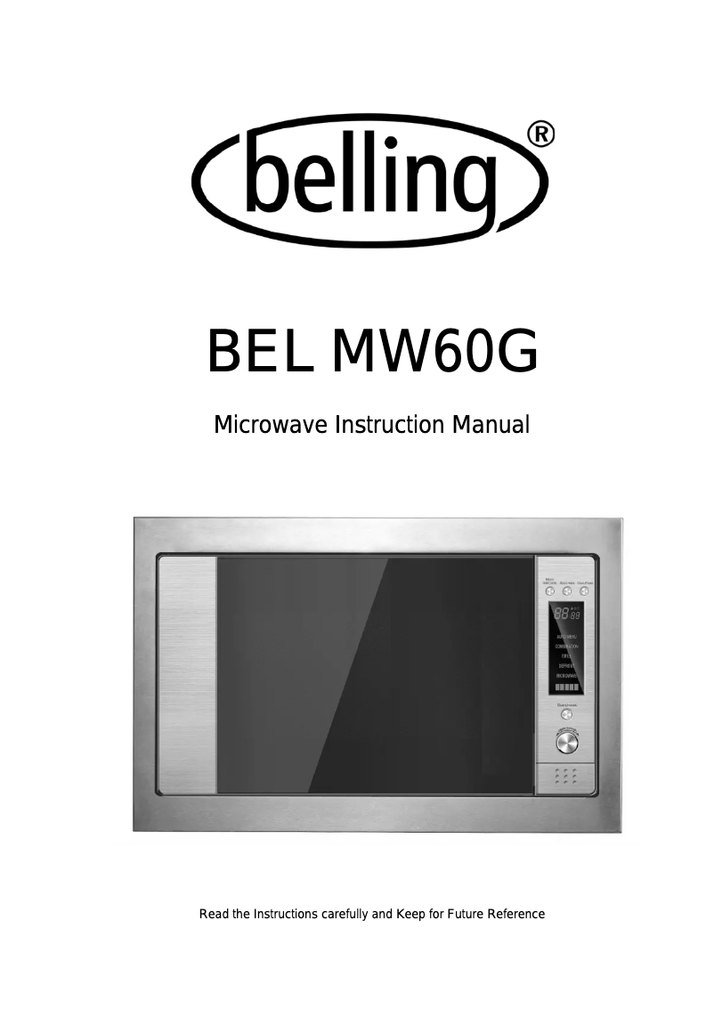 Página 1 del manual Manual de usuario Belling BIMW60