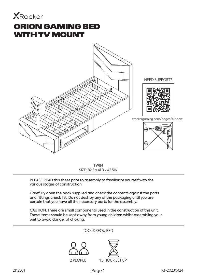 Imagen de la primera página del manual del dispositivo Orion