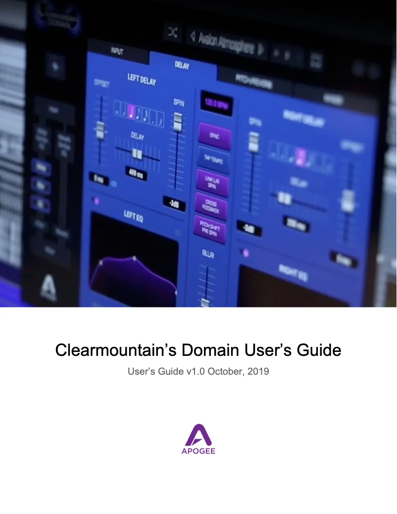 Imagen de la primera página del manual del dispositivo Clearmountain’s Domain
