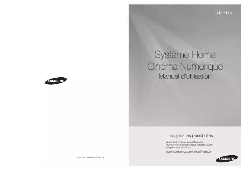 Página 1 del manual Manual de usuario Samsung HT-TZ112