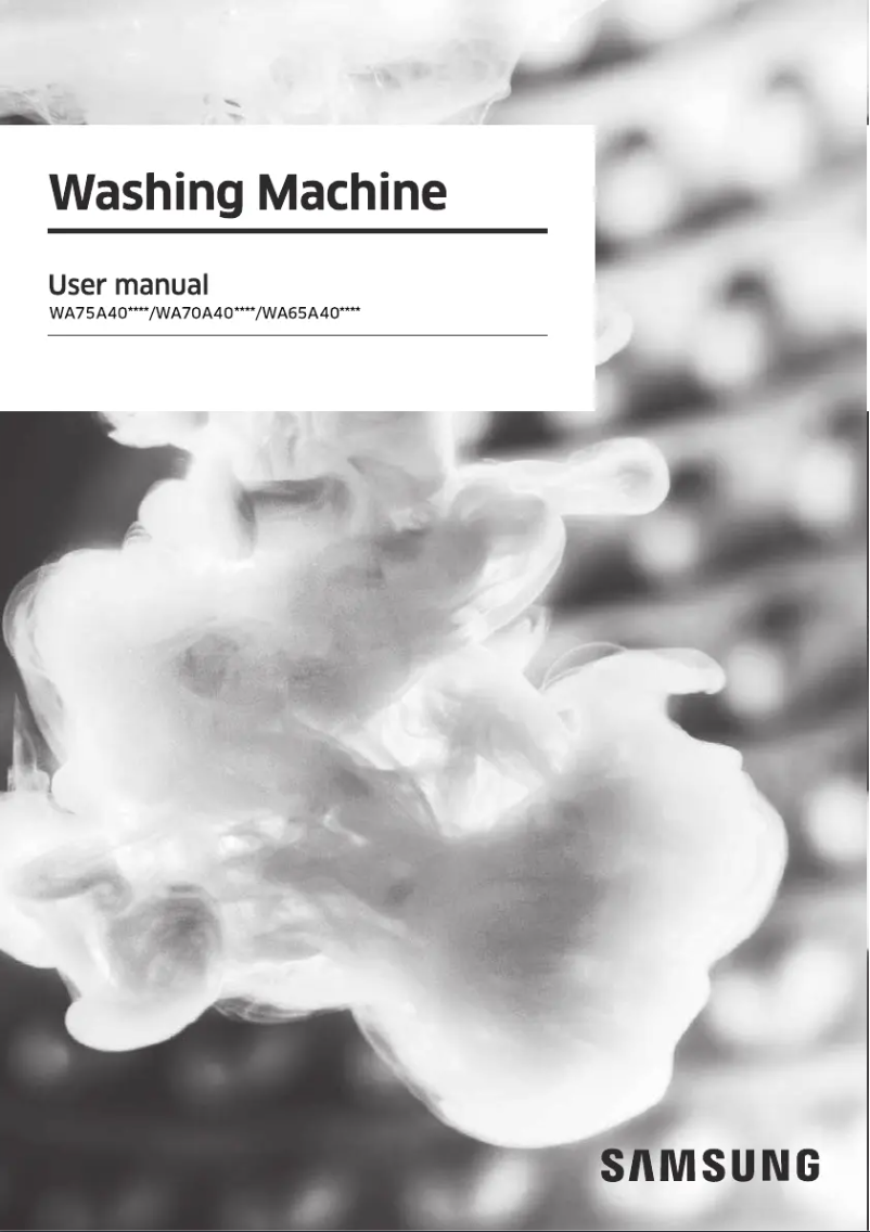 Página 1 del manual Manual de usuario Samsung WA75A4022FS