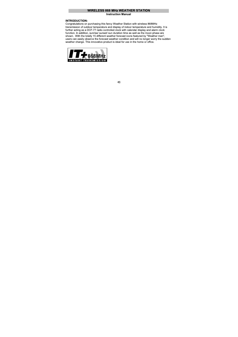 Imagen de la primera página del manual del dispositivo 35.1064.10.50.IT