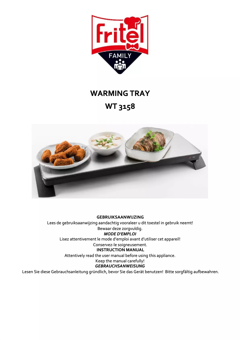 Imagen de la primera página del manual del dispositivo WT 3158