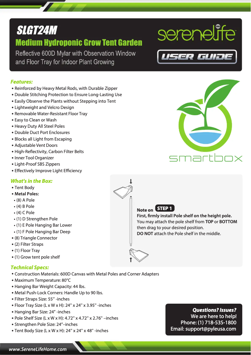 Imagen de la primera página del manual del dispositivo SLGT24M