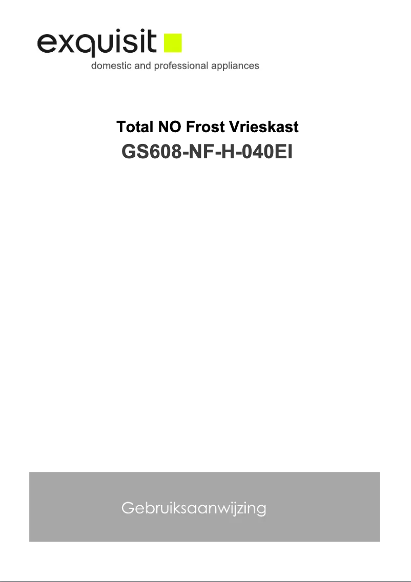 Imagen de la primera página del manual del dispositivo GS608-NF-H-040EI