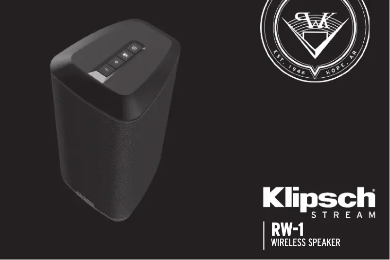 Página 1 del manual Manual de usuario Klipsch RW-1