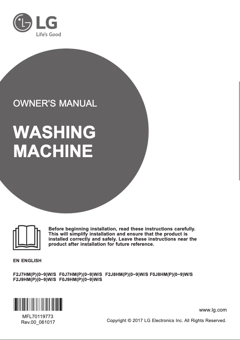 Imagen de la primera página del manual del dispositivo F2J7HMP8S