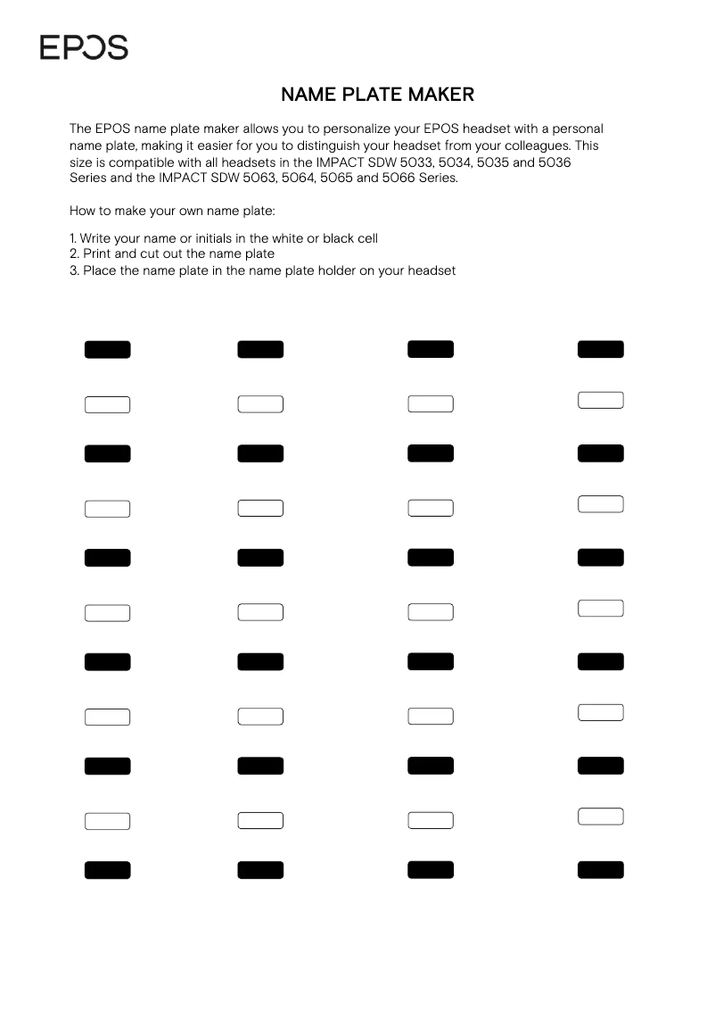 Imagen de la primera página del manual del dispositivo EPOS Impact SDW 5035