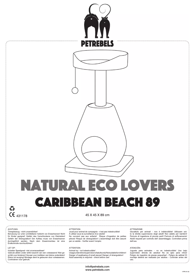 Página 1 del manual Manual de usuario Petrebels Caribbean Beach 89