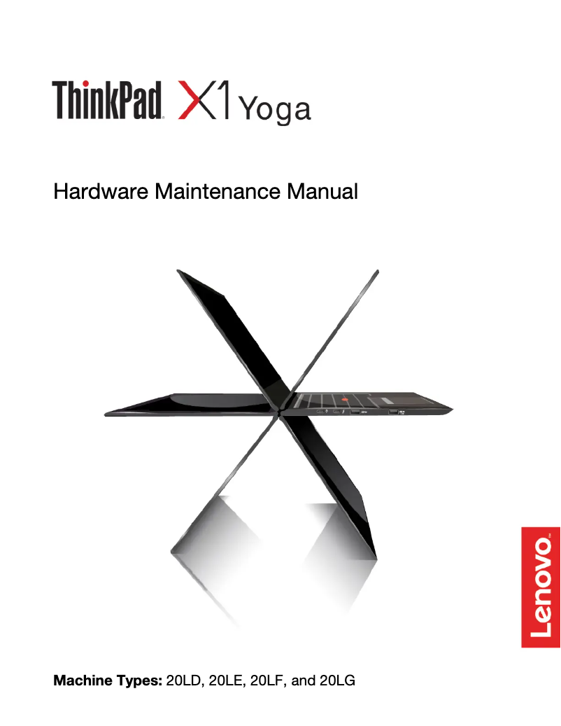 Imagen de la primera página del manual del dispositivo Thinkpad X1 Yoga G3