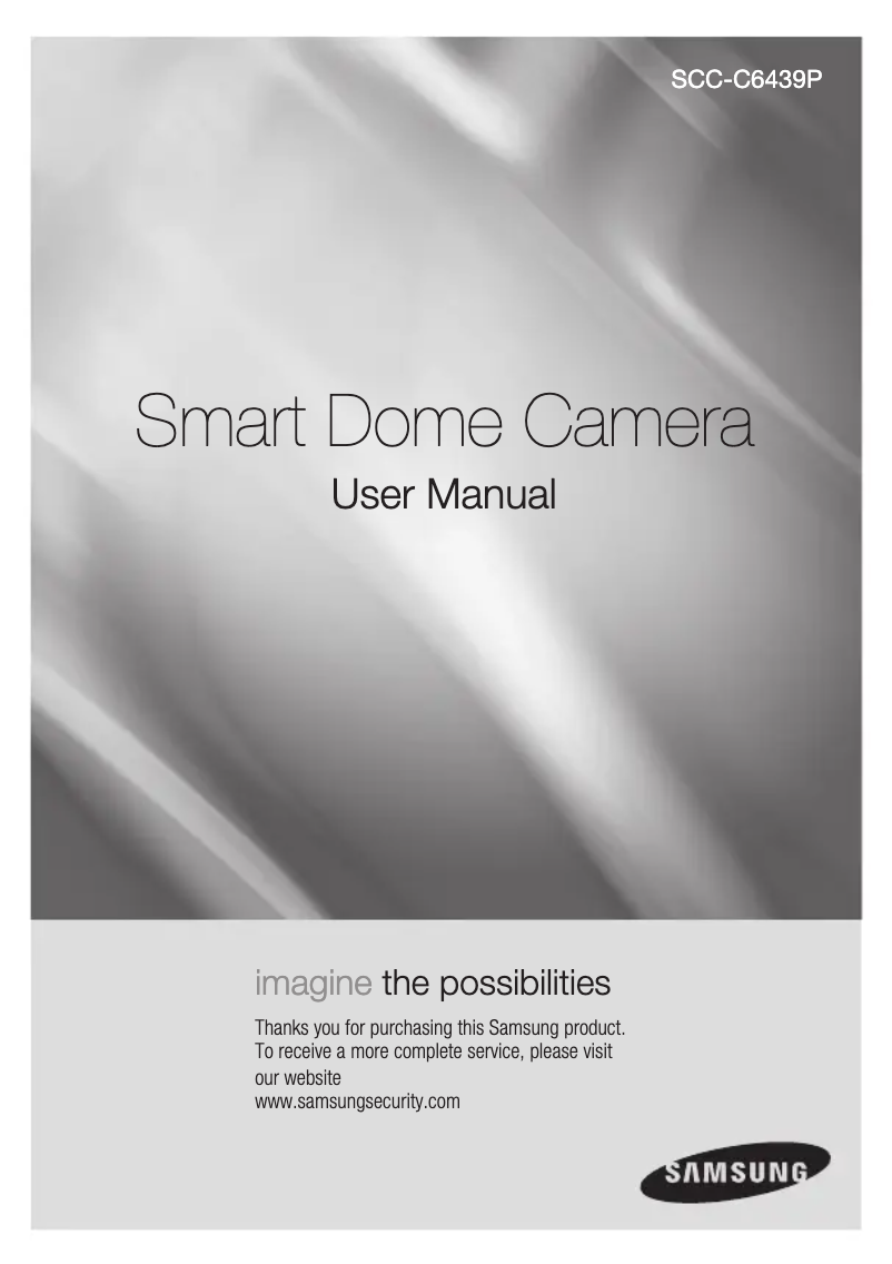 Página 1 del manual Manual de usuario Samsung SCC-C6439P