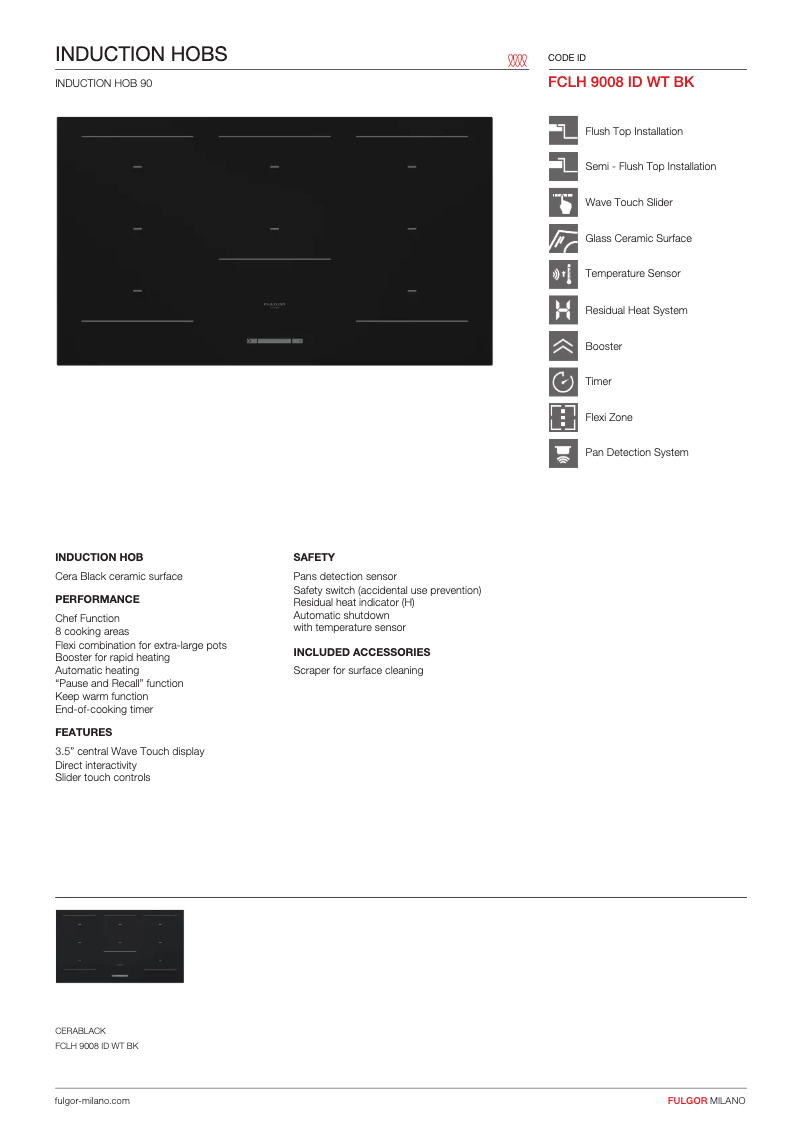 Imagen de la primera página del manual del dispositivo FCLH 9008 ID WT