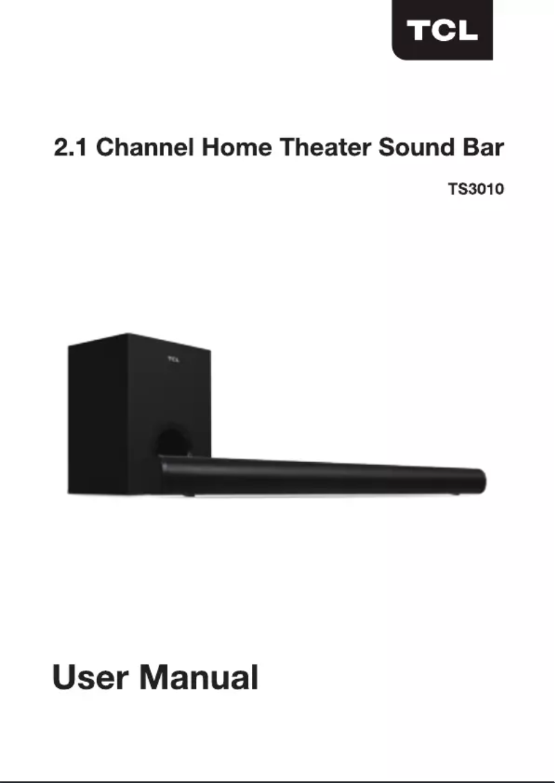 Página nº 1 - Manual de usuario TCL TS3010