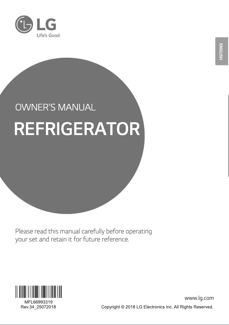 Página nº 1 - Manual de usuario LG GL-B195RDGU