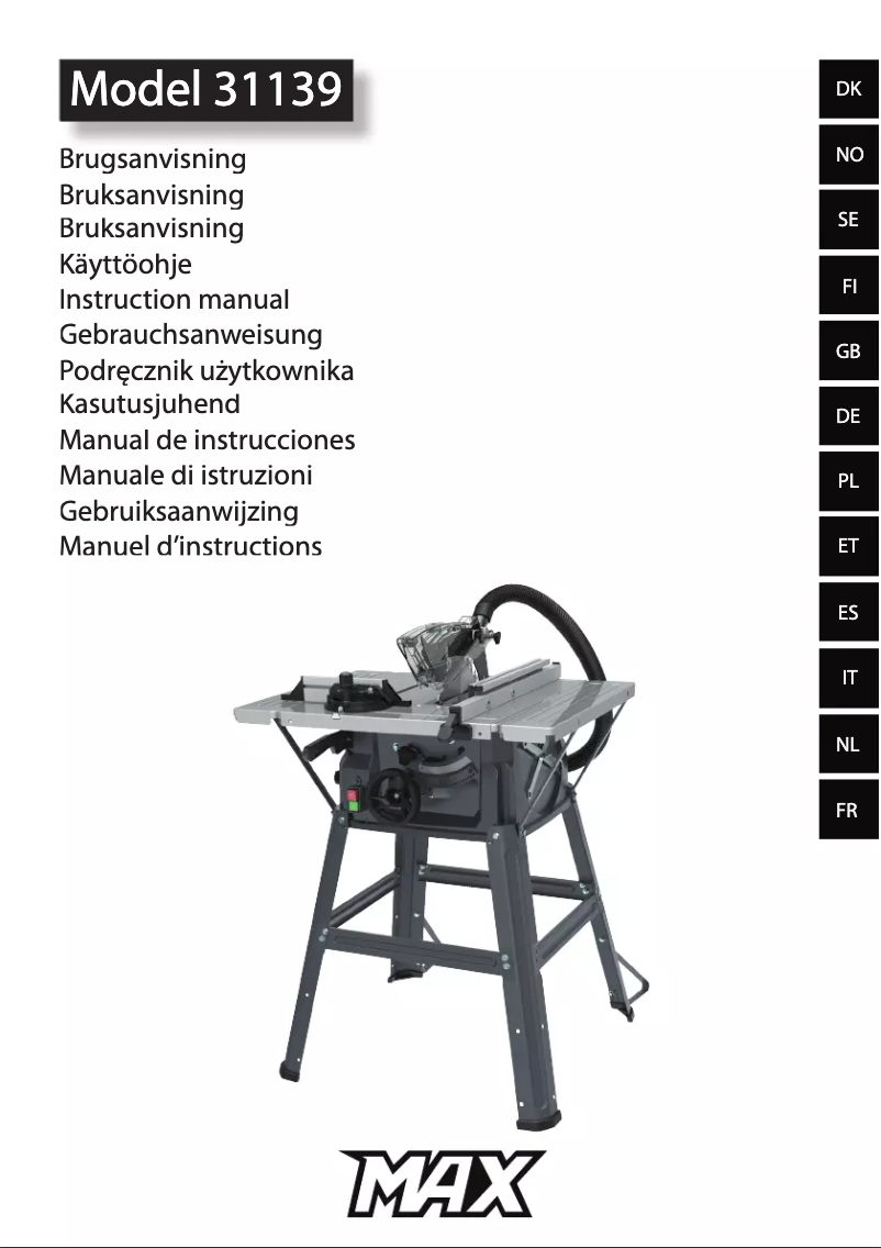 Imagen de la primera página del manual del dispositivo 31139