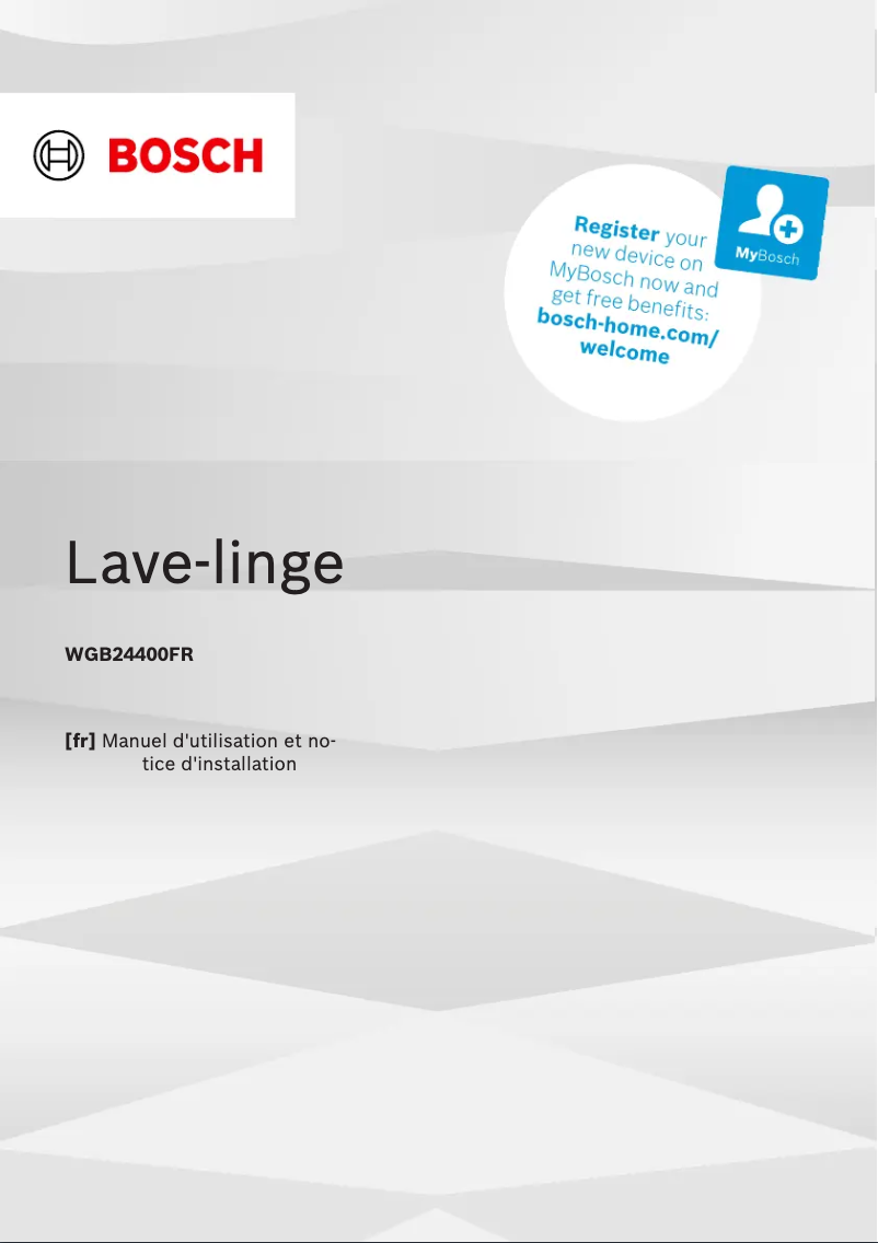 Imagen de la primera página del manual del dispositivo WGB 24400FR