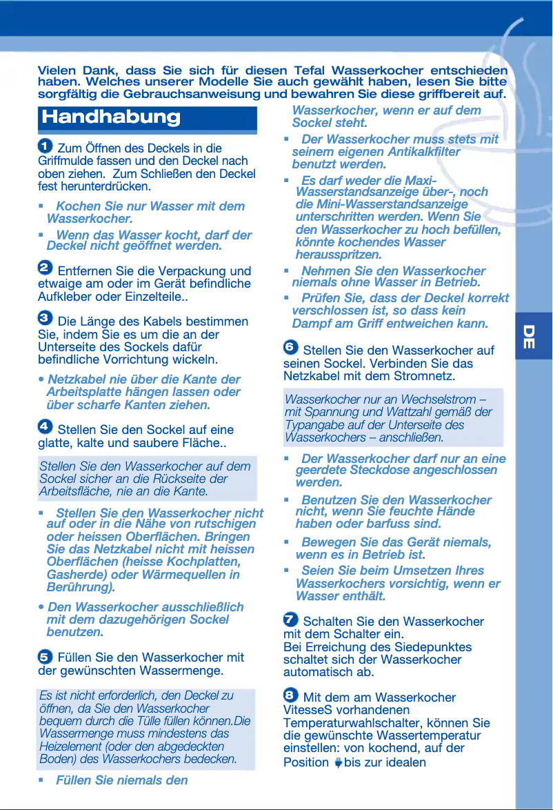 Imagen de la primera página del manual del dispositivo BE3120