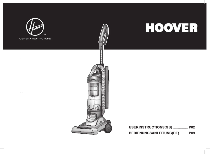 Página 1 del manual Manual de usuario Hoover VR81 VR84011