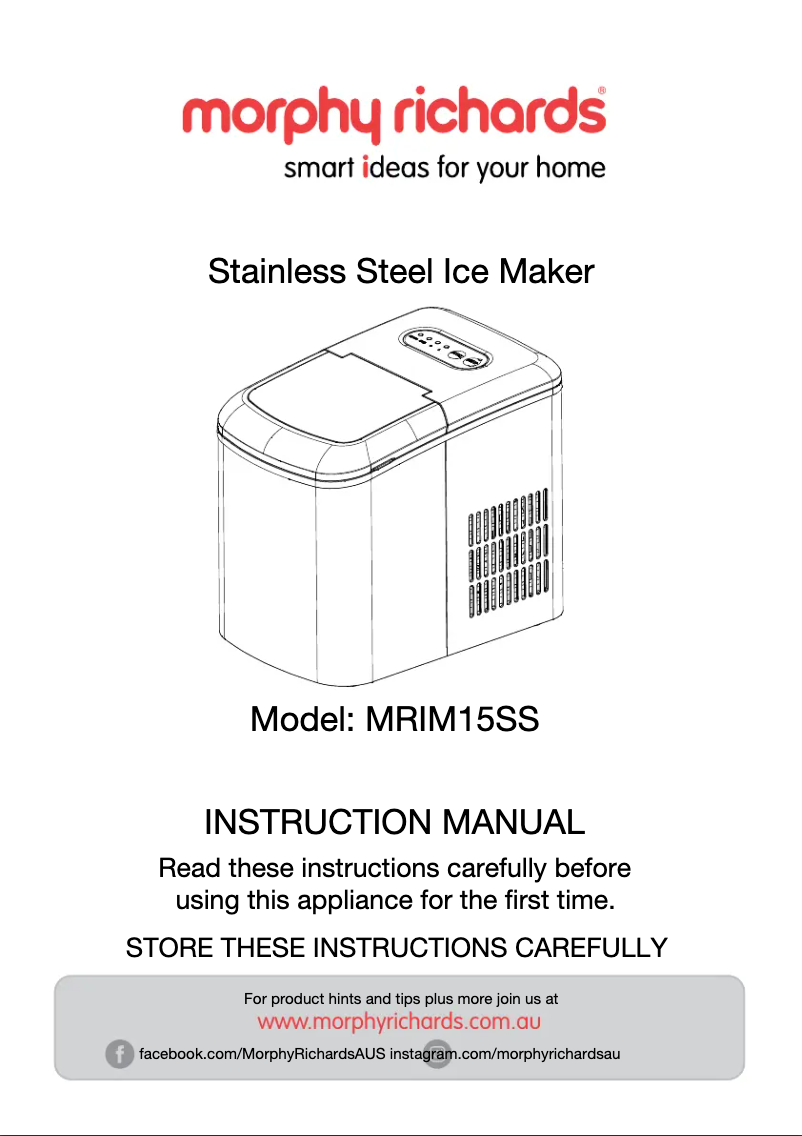 Imagen de la primera página del manual del dispositivo MRIM15SS