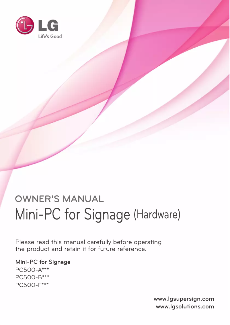 Imagen de la primera página del manual del dispositivo PC500-FDBFP