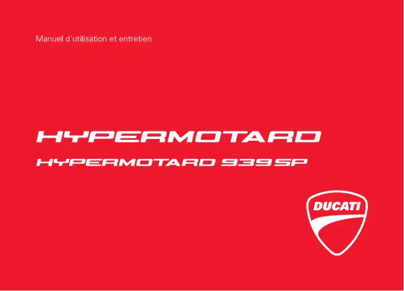 Página 1 del manual Manual de usuario Ducati Hypermotard 939 SP (2017)