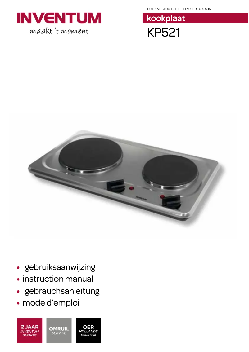 Página 1 del manual Manual de usuario Inventum KP521S