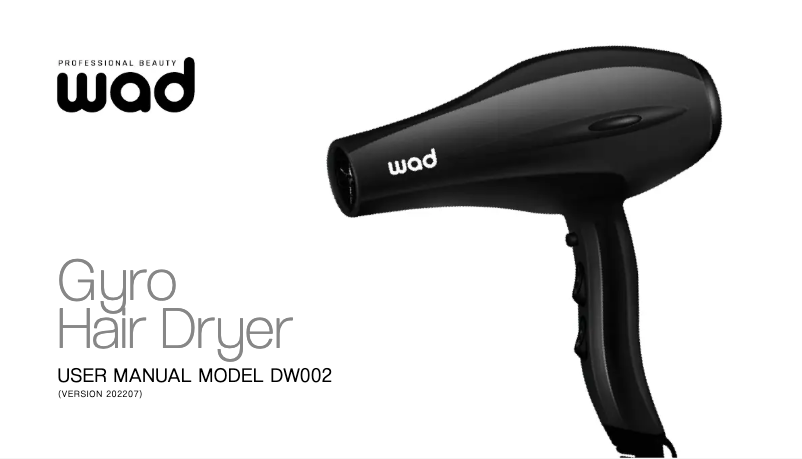 Imagen de la primera página del manual del dispositivo Gyro