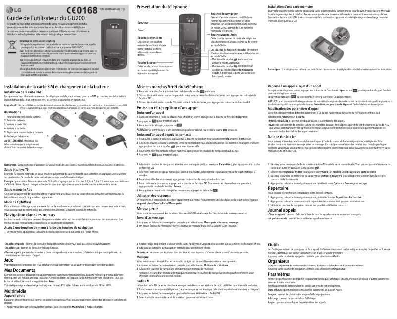 Página nº 1 - Manual de usuario LG GU200