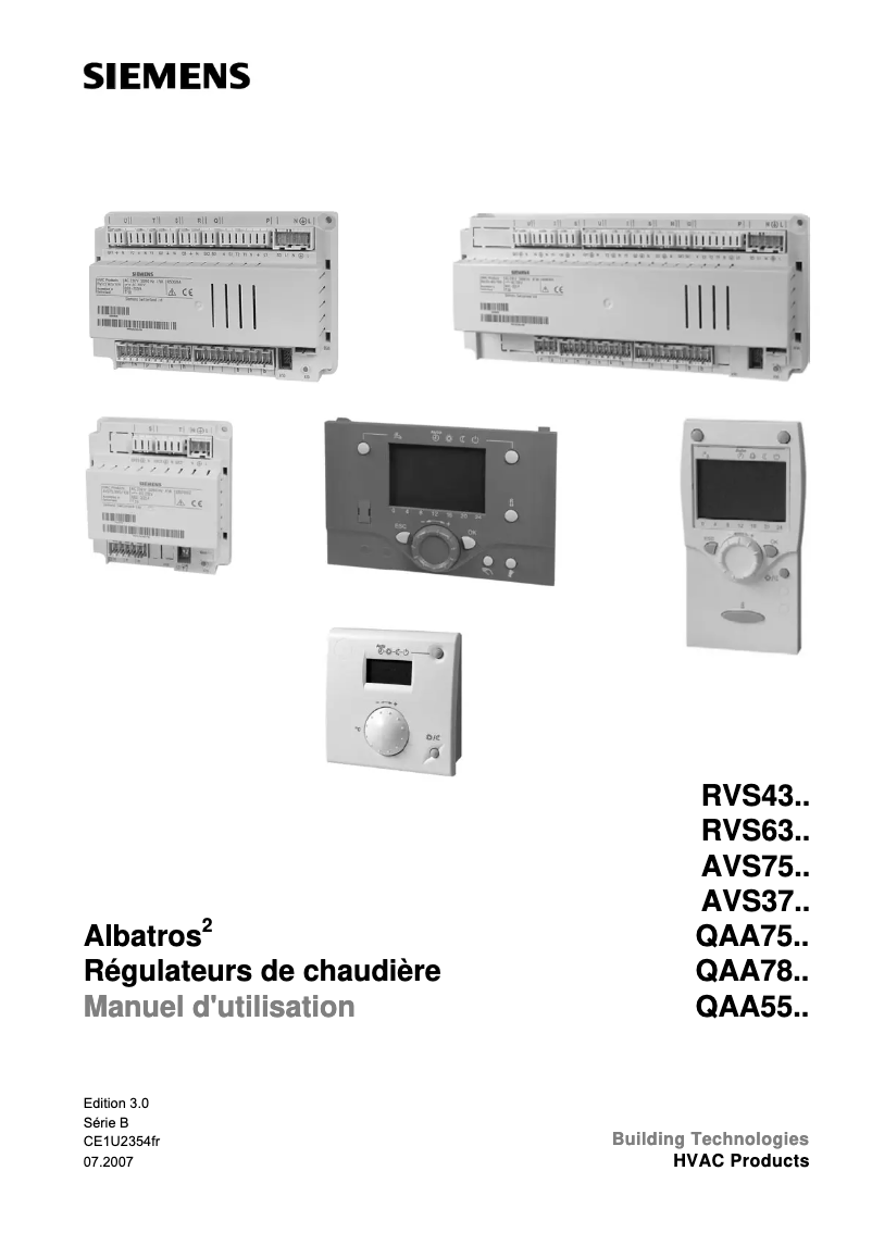 Imagen de la primera página del manual del dispositivo QAA 78.610