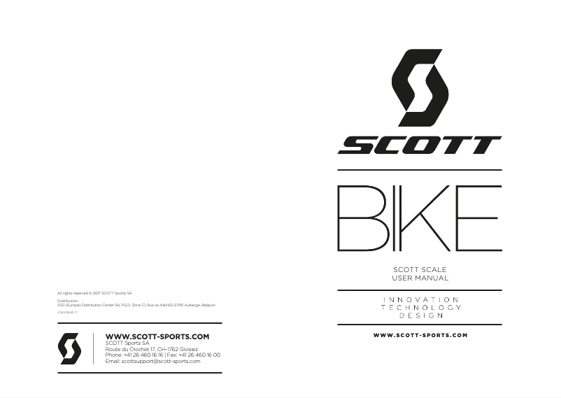 Página 1 del manual Manual de usuario Scott Scale RC Team Issue AXS