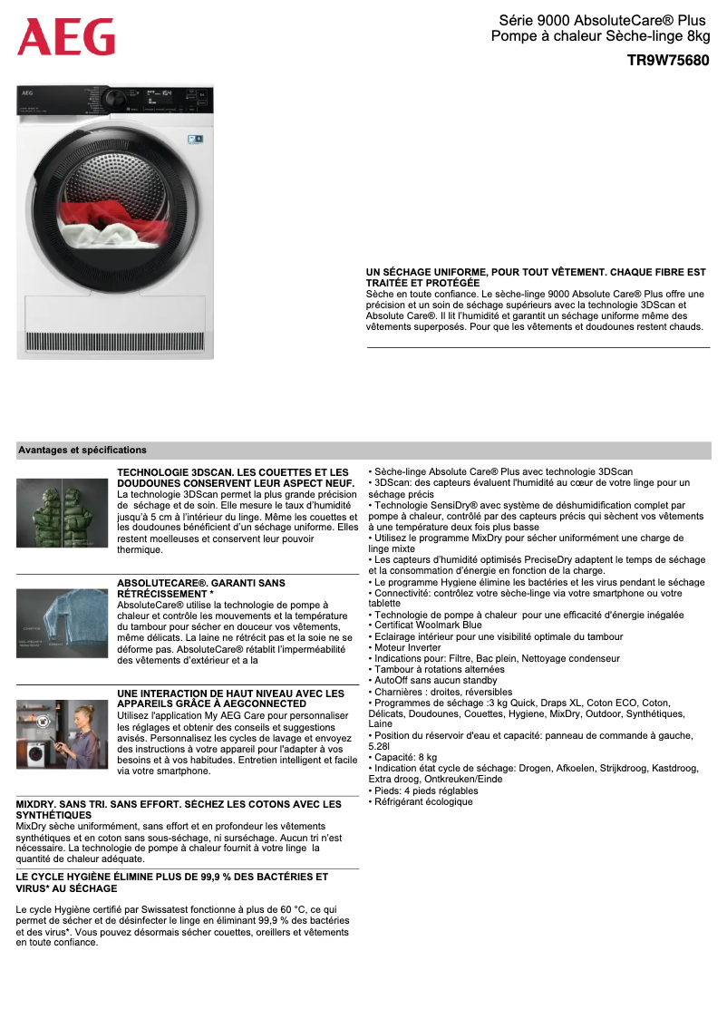 Imagen de la primera página del manual del dispositivo TR9W75680