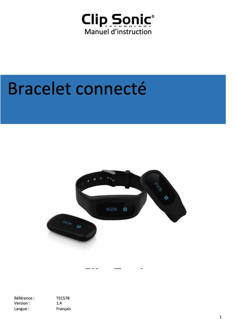 Imagen de la primera página del manual del dispositivo TEC578