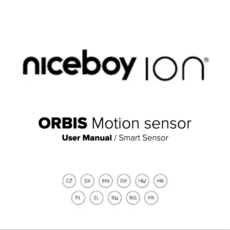 Imagen de la primera página del manual del dispositivo ION ORBIS Motion Sensor